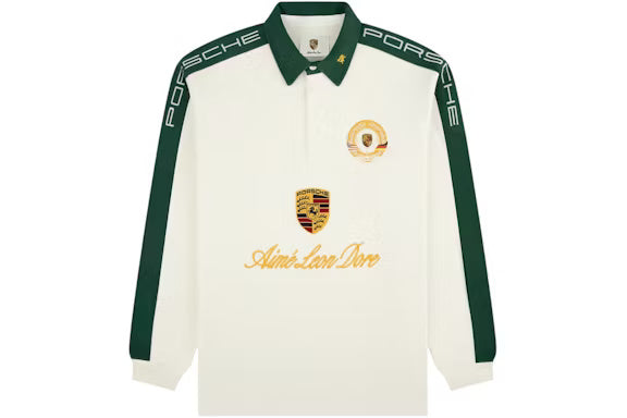 Aime Leon Dore x Porsche Crest Rugby Cream